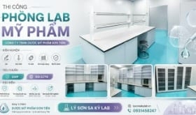 Thi công nội thất phòng lab Công ty TNHH Dược Mỹ Phẩm Sơn Tiên