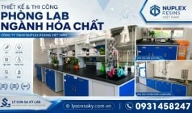 Thi công nội thất phòng lab Công ty TNHH Nuplex Resins (Việt Nam)