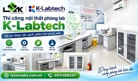 Thi công nội thất phòng lab K-Labtech: tối ưu thao tác sạch, phân tích và lưu mẫu