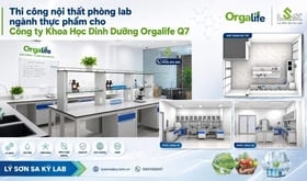 Thi công nội thất phòng lab ngành thực phẩm cho Công ty Khoa Học Dinh Dưỡng Orgalife Q7