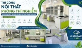 Thi công nội thất phòng lab Nhà máy dinh dưỡng cây trồng Tiến Nông Bỉm Sơn