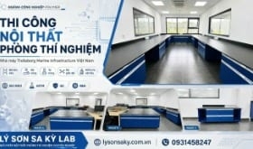 Thi công nội thất phòng lab nhà máy Trelleborg Marine & Infrastructure Viet Nam