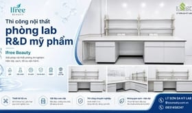 Thi công nội thất phòng lab R&D mỹ phẩm cho Ifree Beauty tại Lý Sơn Sa Kỳ Lab