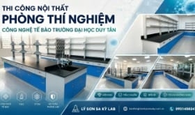 Thi công nội thất phòng lab Trường Đại học Duy Tân
