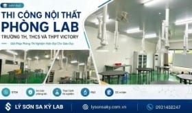 Thi công nội thất phòng lab Trường TH, THCS Và THPT Victory