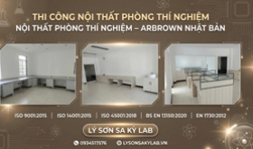 Thi công nội thất phòng thí nghiệm ARBrown Nhật Bản