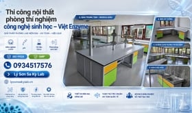 Lắp đặt nội thất phòng lab công nghệ sinh học cho Việt Enzyme