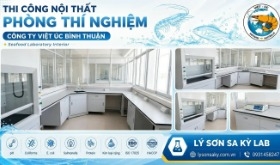 Thi công nội thất phòng thí nghiệm Công ty Cổ phần Thủy Sản Việt Úc – Bình Thuận