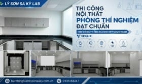 Thi công nội thất phòng thí nghiệm Công ty TNHH Ống Silicon Việt Nam