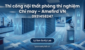 Thi công nội thất phòng thí nghiệm kiểm màu chỉ may công nghiệp American & Efird Việt Nam