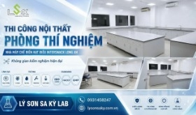 Thi công nội thất phòng thí nghiệm kiểm nghiệm chất lượng chế biến hạt điều Intersnack Long An