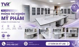Thi công nội thất phòng thí nghiệm mỹ phẩm Công ty Cổ Phần TVR