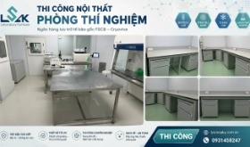 Thi công nội thất phòng thí nghiệm ngân hàng lưu trữ tế bào gốc FSCB ngành Công nghệ Sinh học
