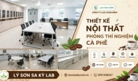 Thi công nội thất phòng thí nghiệm ngành cà phê cho Công ty Lựa Chọn Đỉnh