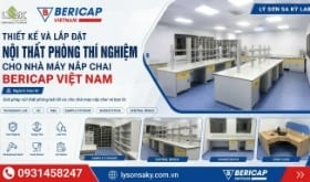 Thi công nội thất phòng thí nghiệm QC Nhà máy Công ty TNHH Bericap Việt Nam