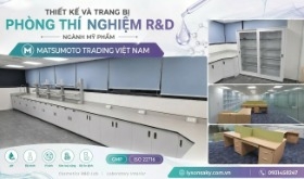 Thi công nội thất phòng thí nghiệm R&D ngành mỹ phẩm cho Công ty TNHH Matsumoto Trading Việt Nam