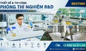 Thi công nội thất phòng thí nghiệm R&D ngành phụ gia xây dựng cho Công ty BESTMIX