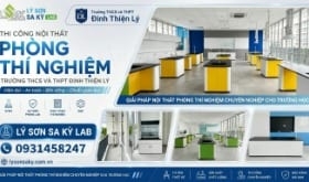 Thi công nội thất phòng thí nghiệm Trường THCS và THPT Đinh Thiện Lý