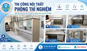 Thi công nội thất phòng thí nghiệm Viện Khoa học An toàn Vệ sinh Lao động TP. Hồ Chí Minh ngành An t