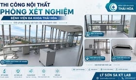 Thi công nội thất phòng xét nghiệm Bệnh viện Đa khoa Thái Hòa - Giải pháp phòng lab hiện đại cho bện