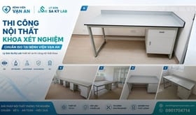 Thi công nội thất phòng xét nghiệm chuẩn ISO tại Bệnh viện Vạn An ngành Y tế