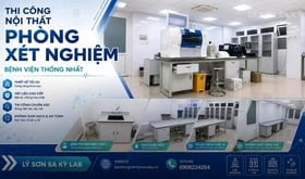Thi công nội thất phòng xét nghiệm khoa Huyết học Bệnh viện Thống Nhất - Y tế