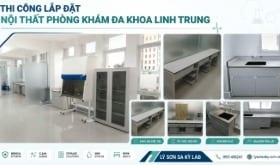 Thi công nội thất phòng xét nghiệm Phòng Khám Đa Khoa Linh Trung