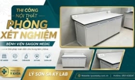 Thi công nội thất phòng xét nghiệm Trung tâm Y khoa Sài Gòn – Saigon Medic