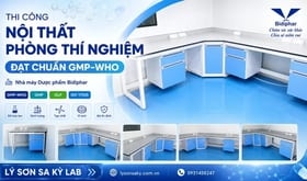 Thi công nội thất phòng thí nghiệm đạt chuẩn GMP-WHO cho Nhà máy Dược phẩm Bidiphar