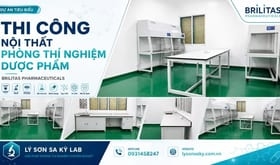 Thi công nội thất phòng thí nghiệm Dược phẩm cho Brilitas Pharmaceuticals