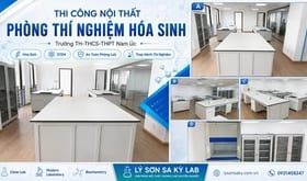 Thi Công Nội Thất Phòng Thí Nghiệm Hóa Sinh Trường TH-THCS-THPT Nam Úc