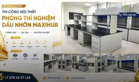 Thi công nội thất phòng thí nghiệm ngành dầu nhớt cho Công ty MAXIHUB tại Đồng Nai