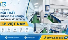 Thi Công Nội Thất Phòng Thí Nghiệm Ngành Nước Tẩy Rửa Cho I.P Việt Nam