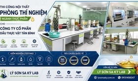 Thi công nội thất phòng thí nghiệm ngành thực phẩm cho Công ty Cổ phần Dầu Thực Vật Tân Bình