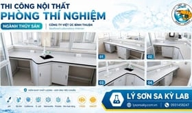 Thi công nội thất phòng thí nghiệm ngành thủy sản cho Công ty Việt Úc Bình Thuận