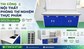 Thi công nội thất phòng thí nghiệm thực phẩm cho nhà máy Orgalife Long An