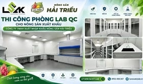 Thi công phòng lab QC cho nông sản xuất khẩu của Công ty TNHH Xuất Nhập Khẩu Nông Sản Hải Triều
