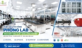 Thiết kế phòng Lab nhà máy sản xuất sơn công nghiệp