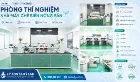 Thiết kế phòng thí nghiệm nhà máy chế biến nông sản 
