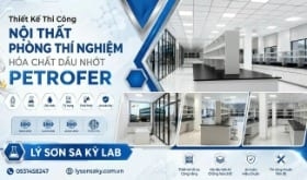 Thiết kế thi công nội thất phòng thí nghiệm dầu nhớt Petrofer