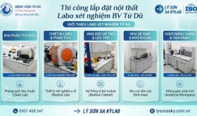 Thiết kế và thi công nội thất phòng Xét nghiệm tại Bệnh viện Từ Dũ, TP.HCM