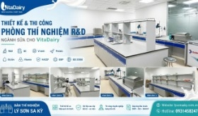 Thiết kế và thi công phòng thí nghiệm R&D ngành sữa cho Công ty Cổ phần Sữa VitaDairy Việt Nam