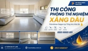 Thiết kế và thi công phòng thí nghiệm xăng dầu cho Petrolimex Saigon tại Nhà Bè