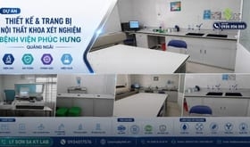Thiết kế và trang bị phòng xét nghiệm bệnh viện Phúc Hưng, Quảng Ngãi