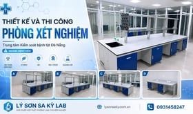 Thiết kế và thi công phòng xét nghiệm tại Trung tâm Kiểm soát bệnh tật Đà Nẵng cho ngành bệnh viện