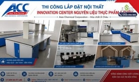 Thiết kế và thi công phòng thí nghiệm nguyên liệu thực phẩm cho Công ty CP Hóa chất Á Châu tại Bình 