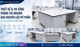 Thiết kế và thi công phòng thí nghiệm R&D nguyên liệu mỹ phẩm cho Iwase Cosfa Việt Nam
