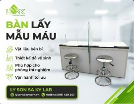 Bàn lấy mẫu máu xét nghiệm