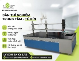 Bàn TN trung tâm - Hộc tủ kín