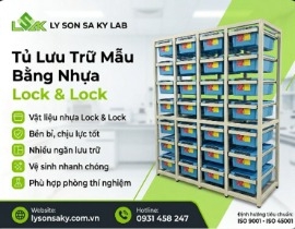Tủ lưu mẫu hộp nhựa lock n lock